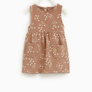 Zara Polka Dot Pinafore Dress
